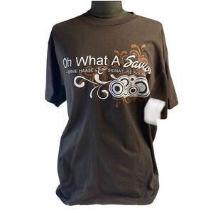 OH WHAT A SAVIOR Womens  Tshirt Ernie Haas &Signature Sound Gospel Music Size L
